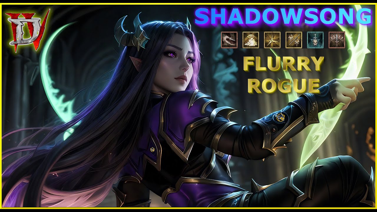 Shadowsong | Diablo 4: Rogue Pure Phys Crit Flurry Build Surprisingly Takes Down T4 Bosses