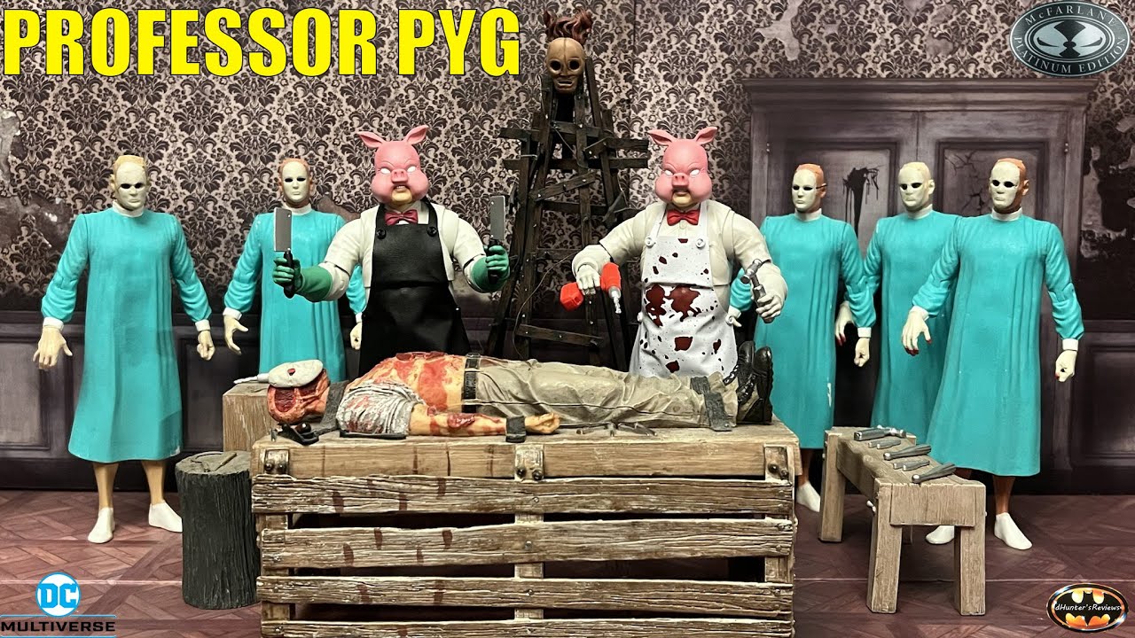 Обзор и сравнение фигурок McFarlane DC Multiverse Professor Pyg и PLATINUM Batman Rogues Gallery.