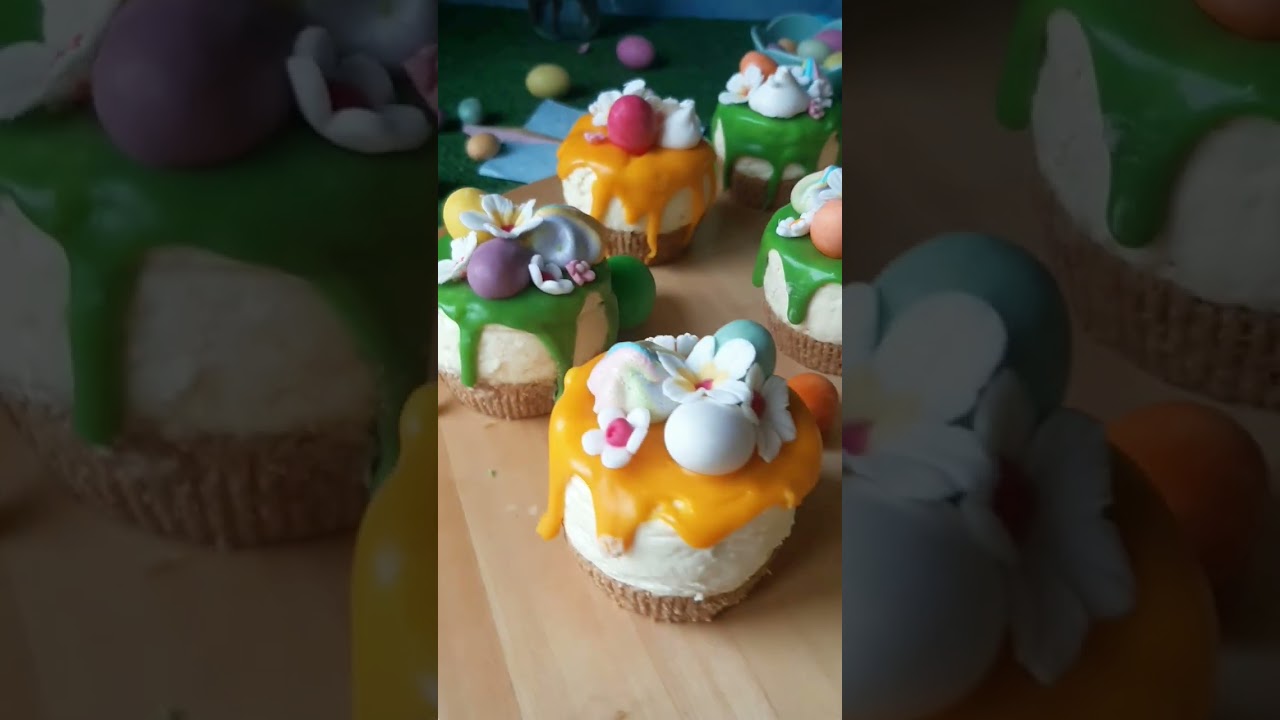 Cheesecake di Pasqua con ovetti, meringhe e fiori in PDZ #pasqua #dolcidipasqua #eastercake #easter