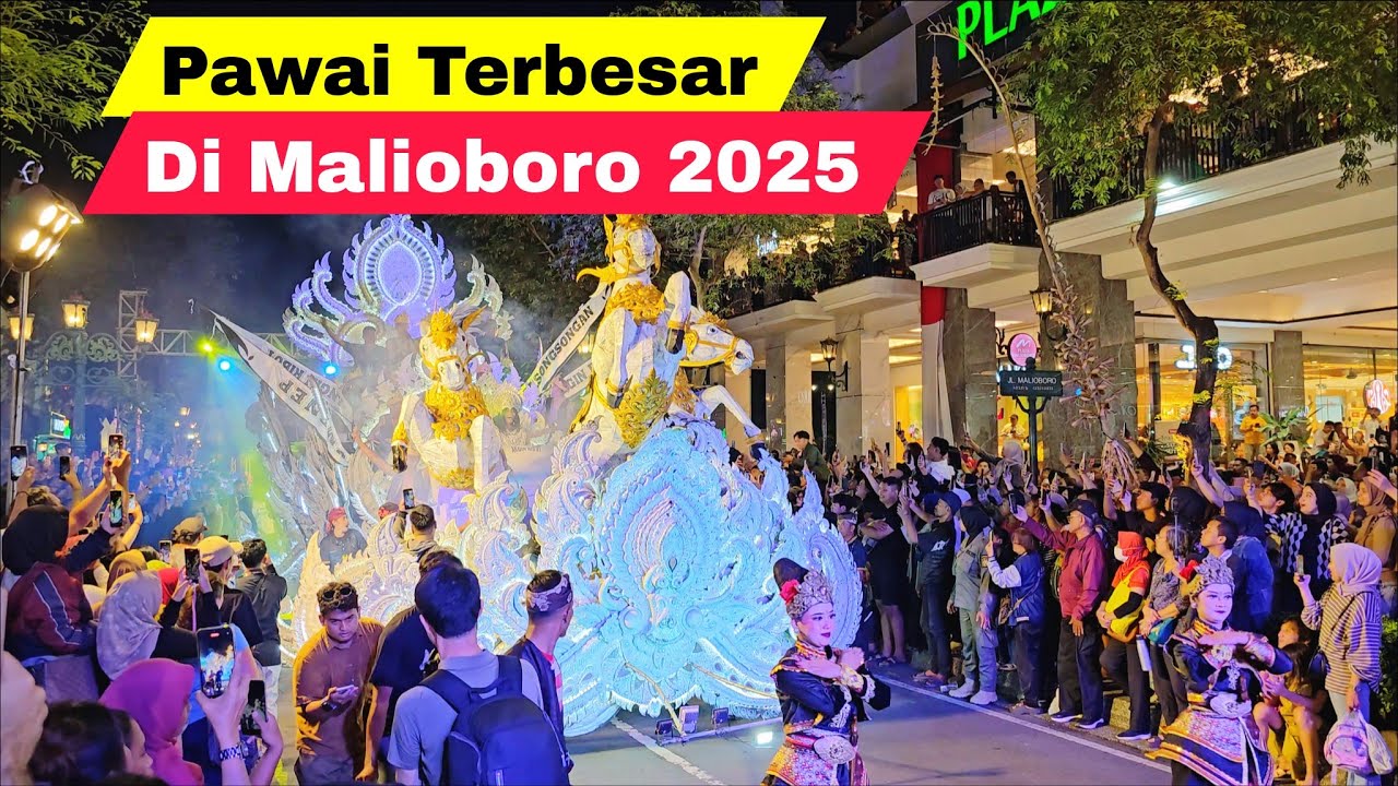 PAWAI TERBESAR DI MALIOBORO YOGYAKARTA 2025 JOGJA CROSS CULTURE NUSANTARA MENARI | WISATA JOGJA 2025