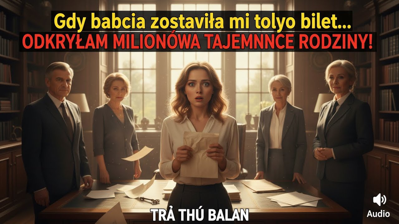 Gdy babcia odczytała testament i dała bratu miliony, a mi tylko bilet do Krakowa – odkryłam...