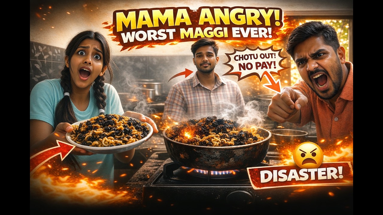 Worst Maggi Ever 😂 | Mama Angry, Chotu Out? (Funny Vlog)Maggi Experiment Fail ❌