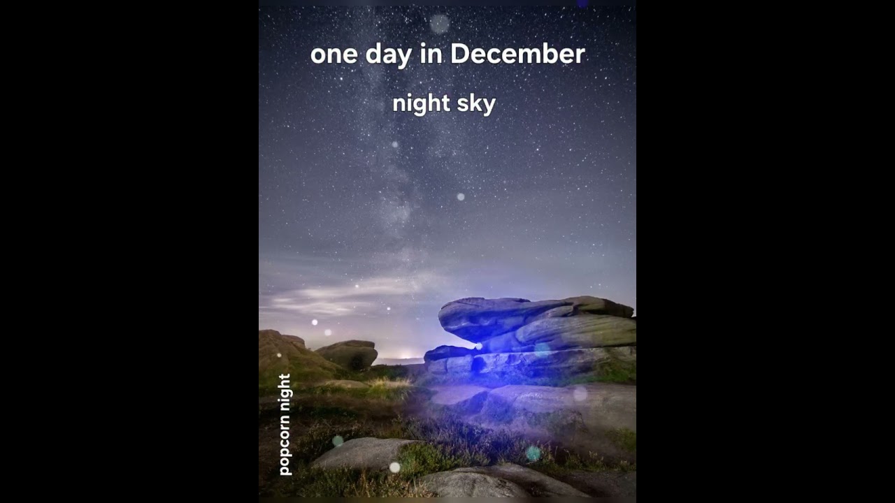 Night sky....popcorn night 🌙 