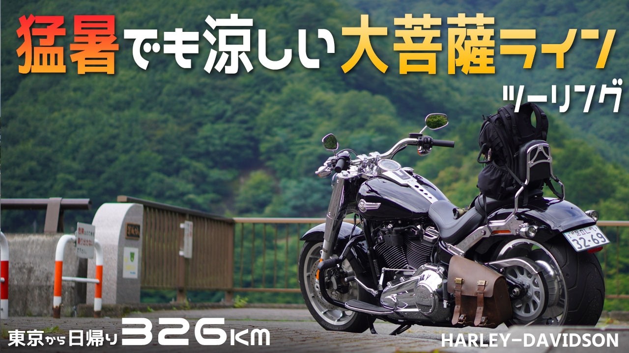 山梨の国道139号から大菩薩ラインをハーレーでツーリング/バイク