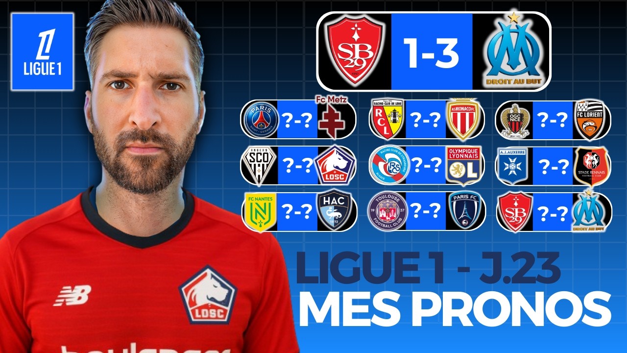 🇫🇷 Mes 9 pronostics Foot LIGUE 1