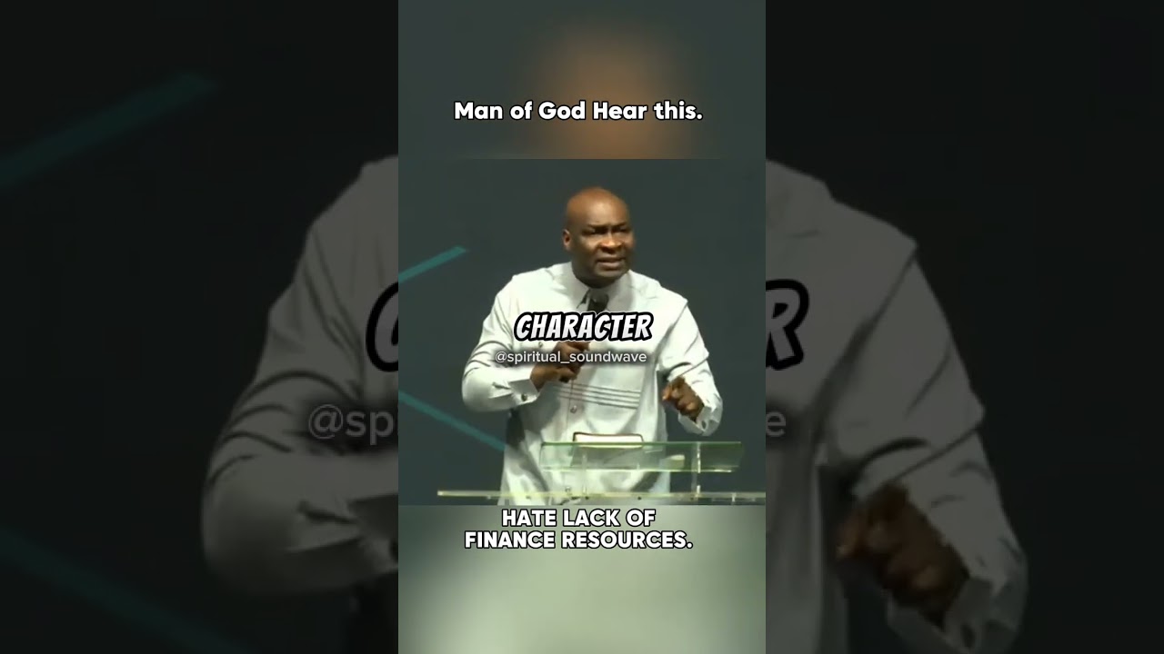 YOU WILL COMPROMISE BECAUSE OF LACK OF FINANCIAL RESOURCES | APOSTLE JOSHUA SELMAN
