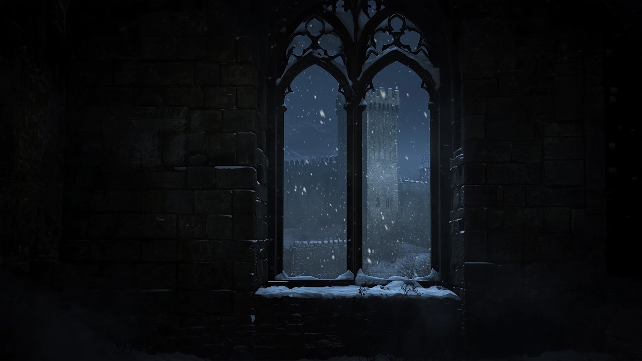 Game of Thrones Winter Window View No Ads - Winterfell Snow Ambience & Wind Sounds for Study & Sleep