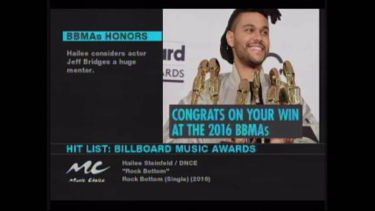 Billboard Awards Live Stream 2016/Music Choice Billboard Awards Hit List