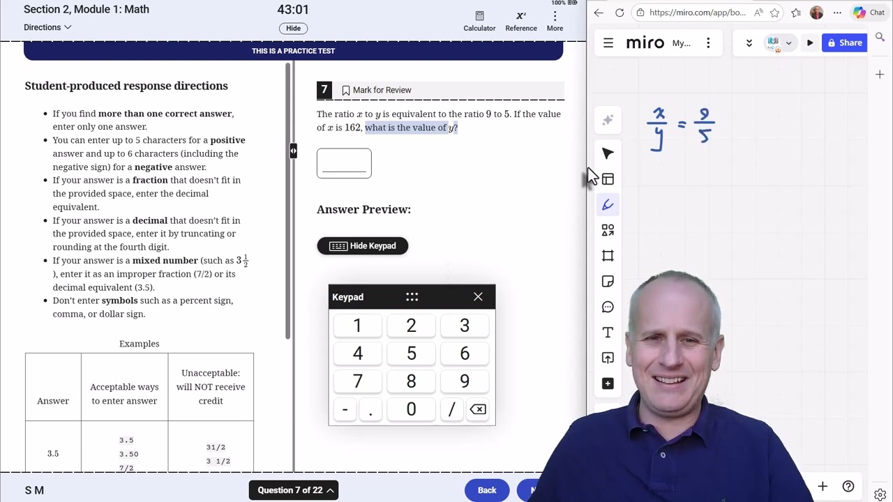 Digital SAT Bluebook Official Practice Exam 7 Math Module 1 Full Walkthrough
