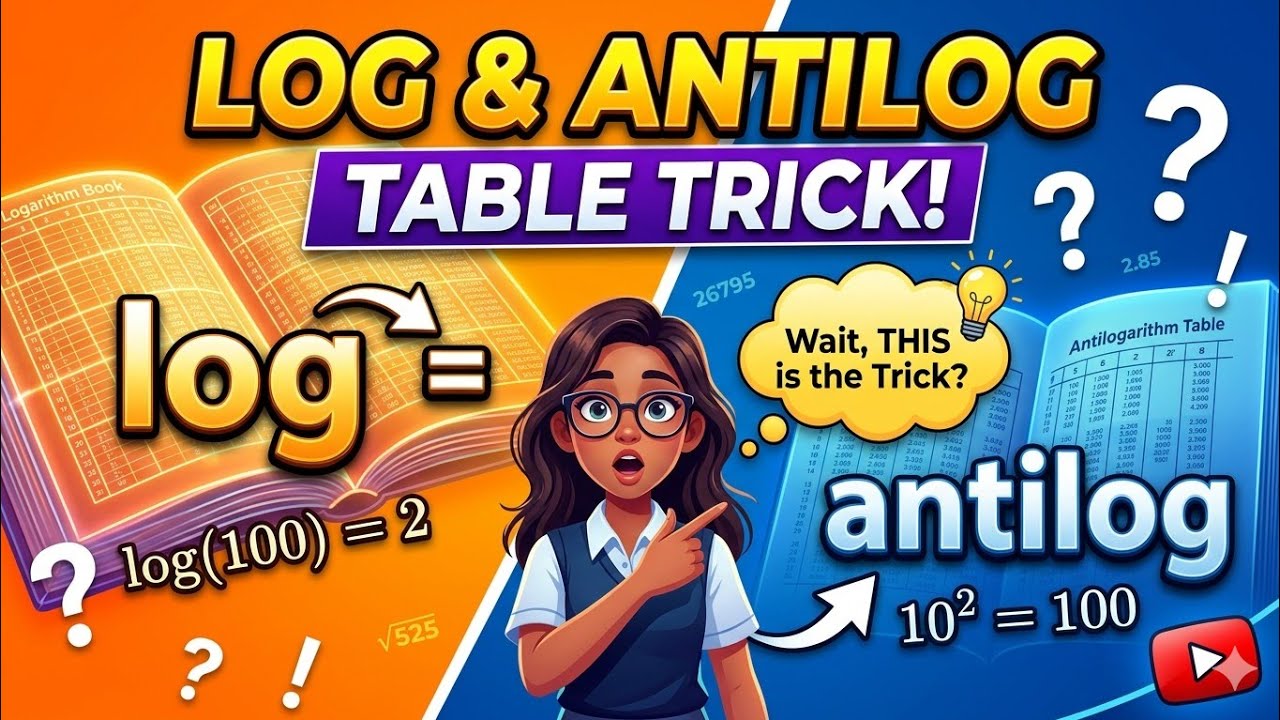 How to find Log and Antilog using Log Table ?