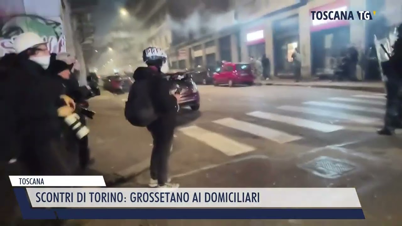 2026-02-04 TOSCANA - SCONTRI DI TORINO, GROSSETANO AI DOMICILIARI