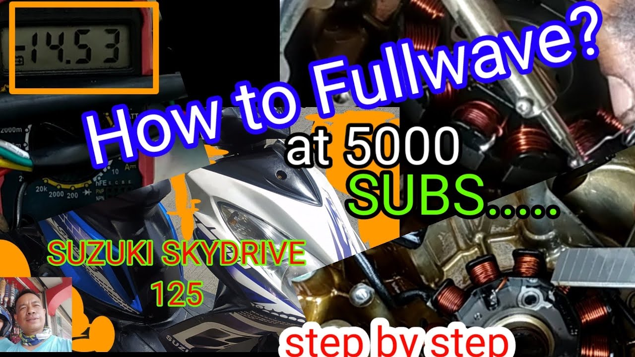 SUZUKI SKYDRIVE 125 PAANO MAGFULLWAVE / Step by Step @kayamotovlogph8554  #chargingsystem