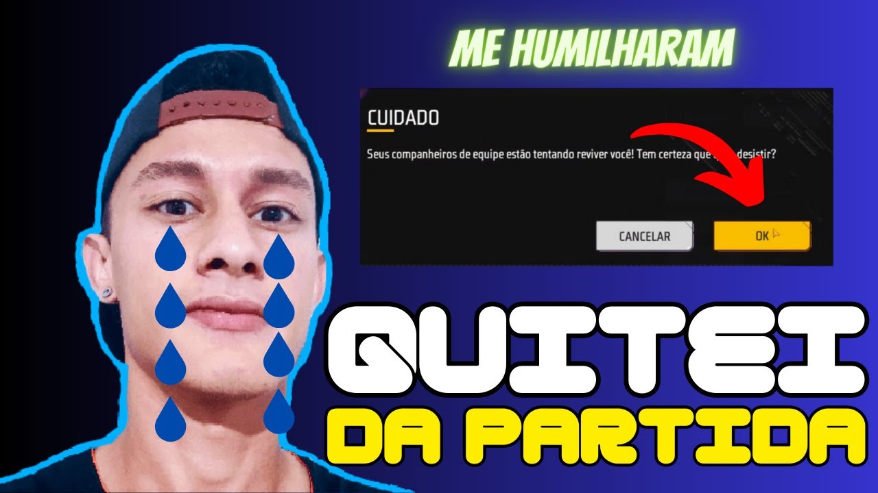 KITEI DA PARTIDA!  ME HUMILHARAM NO FREE FIRE!  FIZ CERTO ?