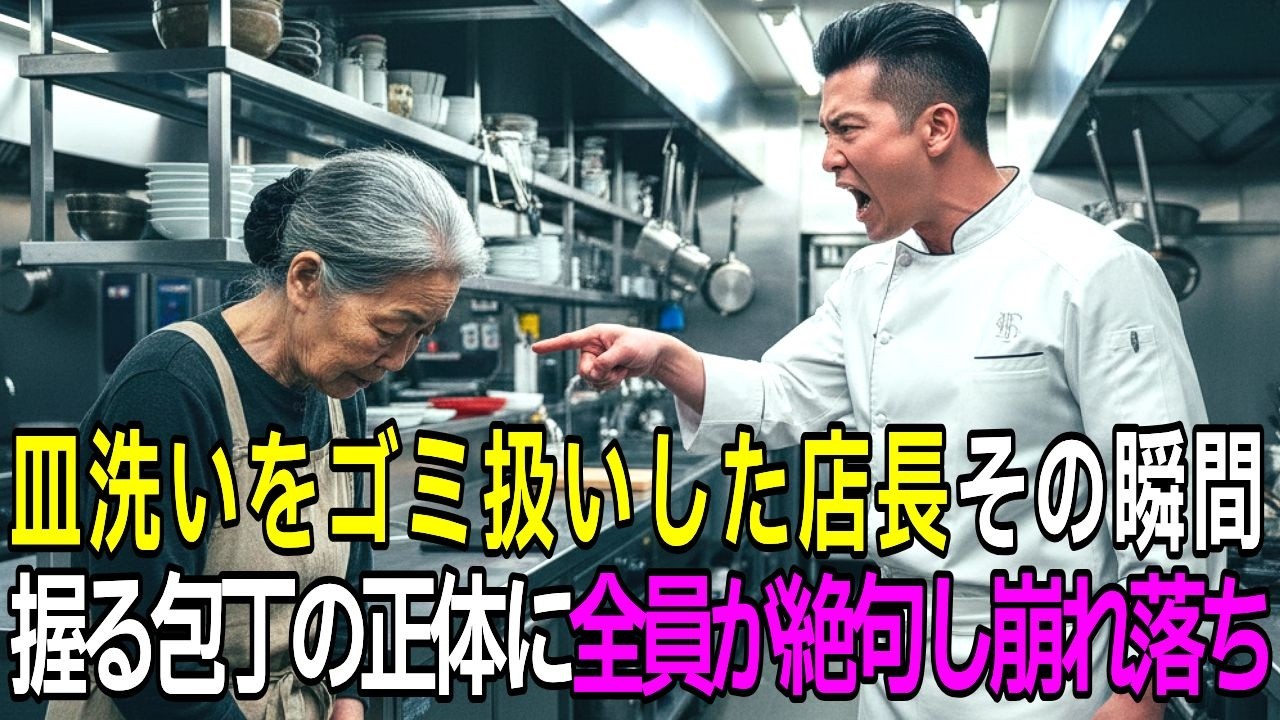 高級レストランで皿洗いを見下し続けたオーナー、彼女の本当の正体が明らかになった瞬間…その場で崩れ落ちる羽目に【感動する話】