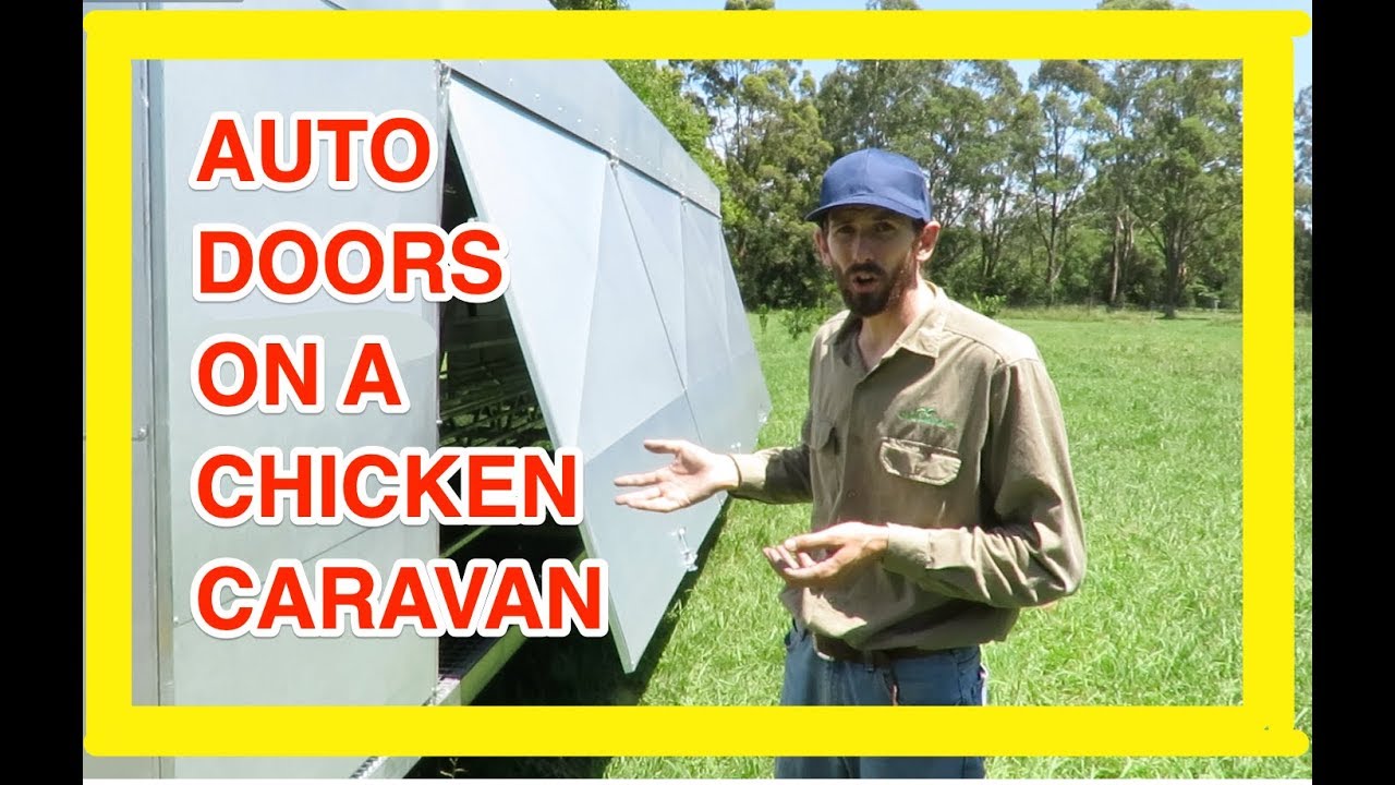 Auto doors on a Chicken Caravan 450.