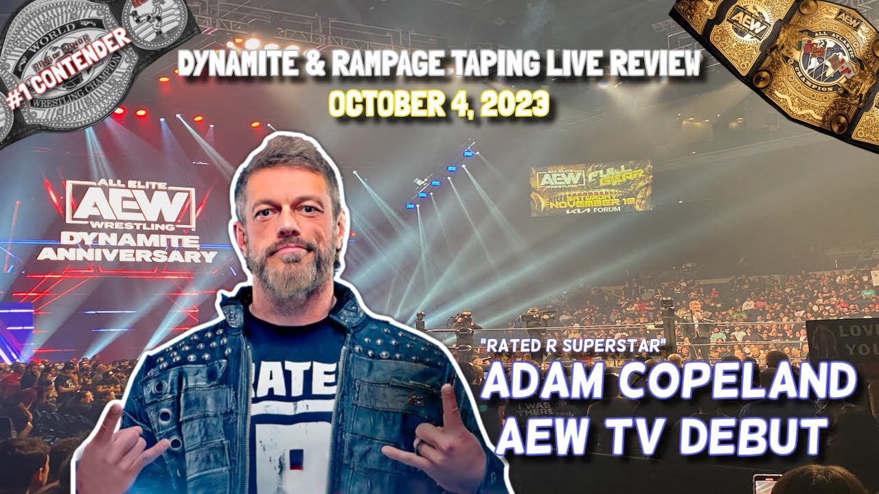 ADAM COPELAND DYNAMITE DEBUT! | AEW Dynamite 4th Anniversary LIVE Review & Experience