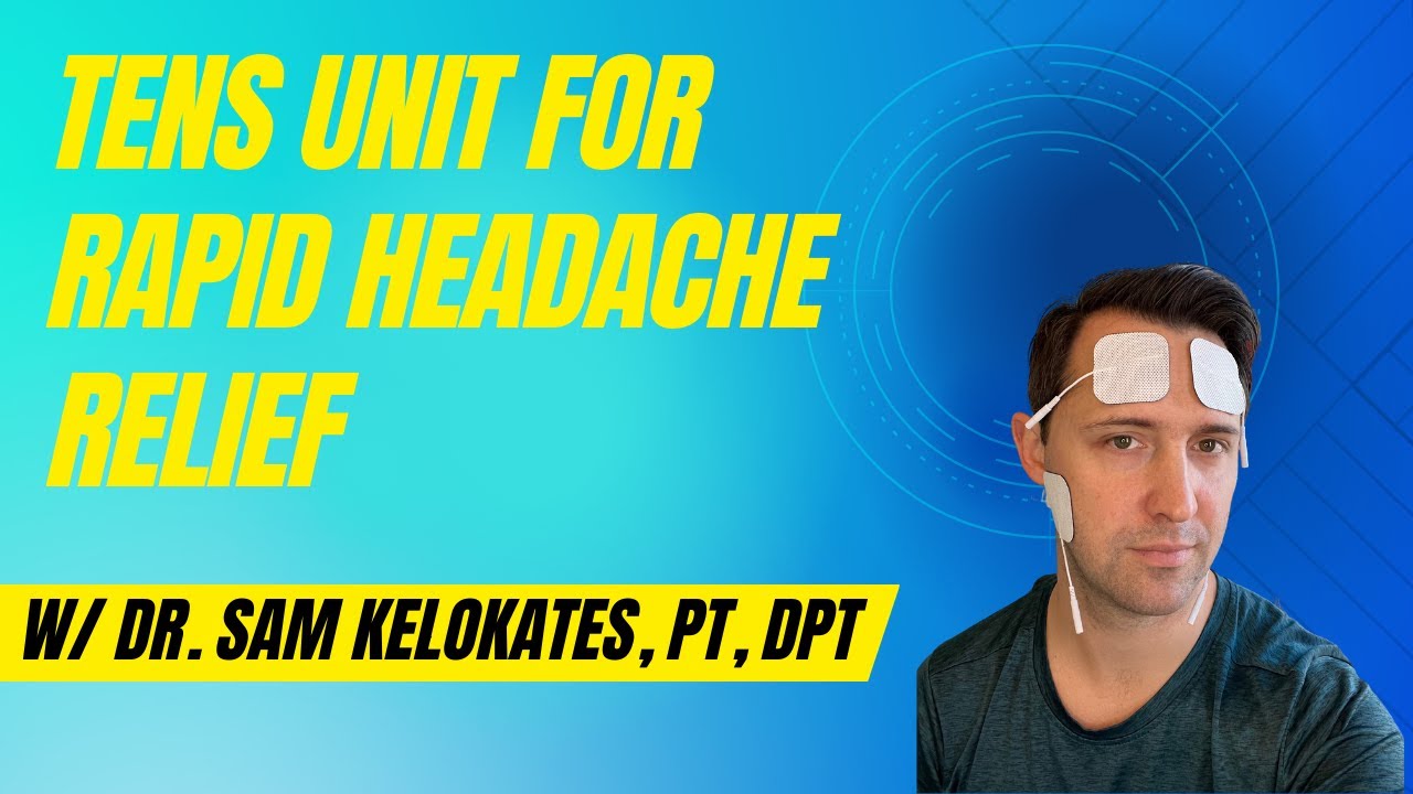 TENS unit pad placement for rapid headache relief