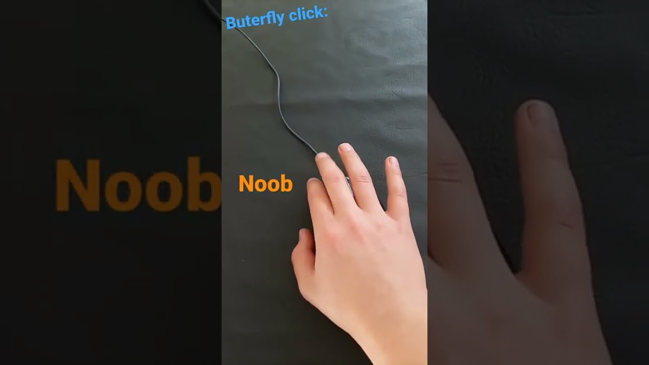 Butterfly click Logitech g203 noob vs pro
