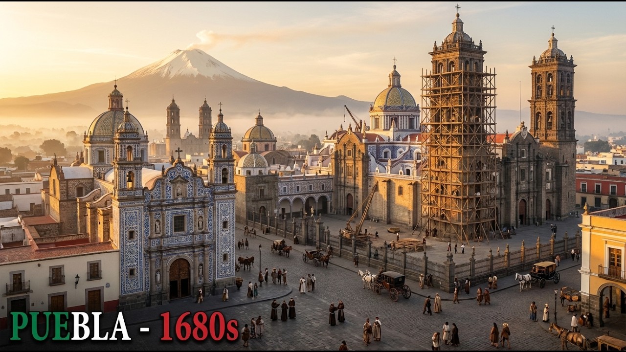 Puebla 1680s (Reconstrucción IA)