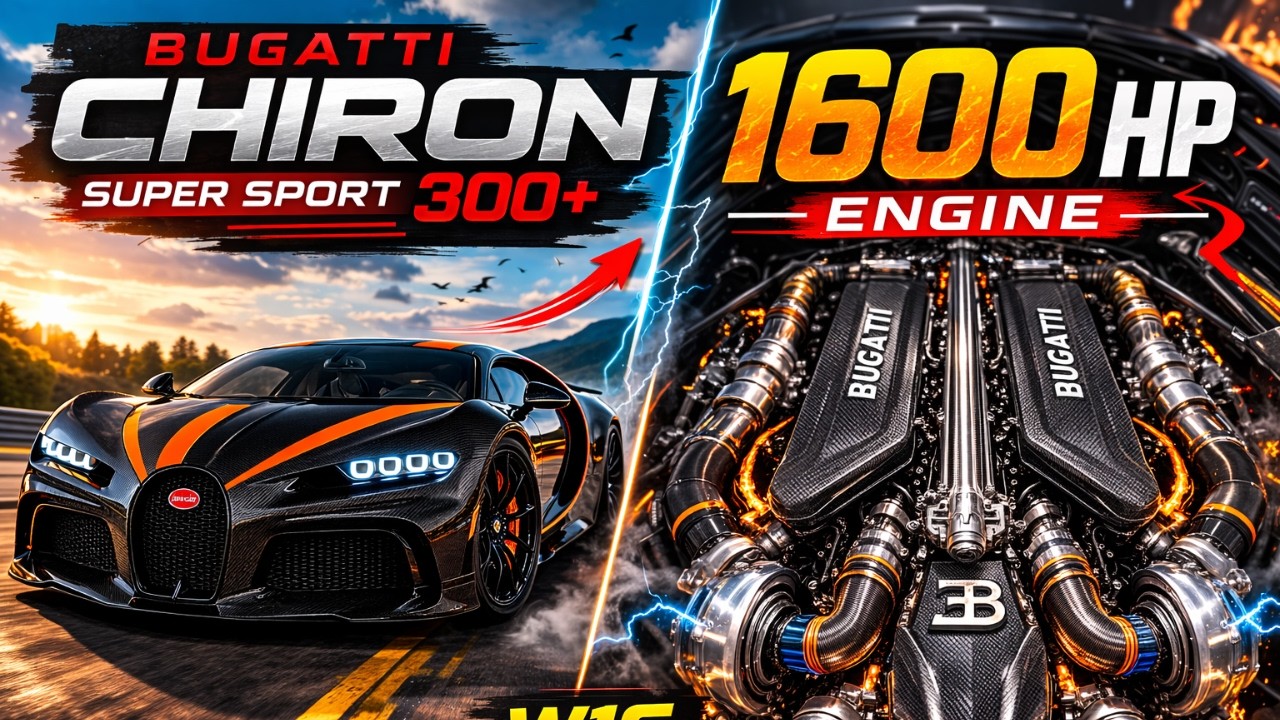 Bugatti Chiron Super Sport 300+ – The 1600HP Quad-Turbo W16 That Broke 300 MPH