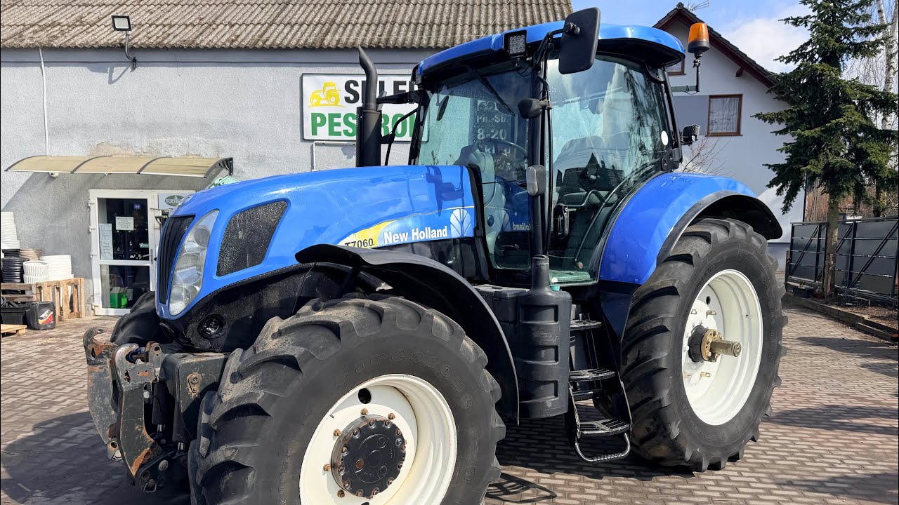 New Holland T7060, 220/238 KM 6 cylindr&oacute;w FPT, pneumatyka, miękka kabina, bez DPF/AdBlue, review 