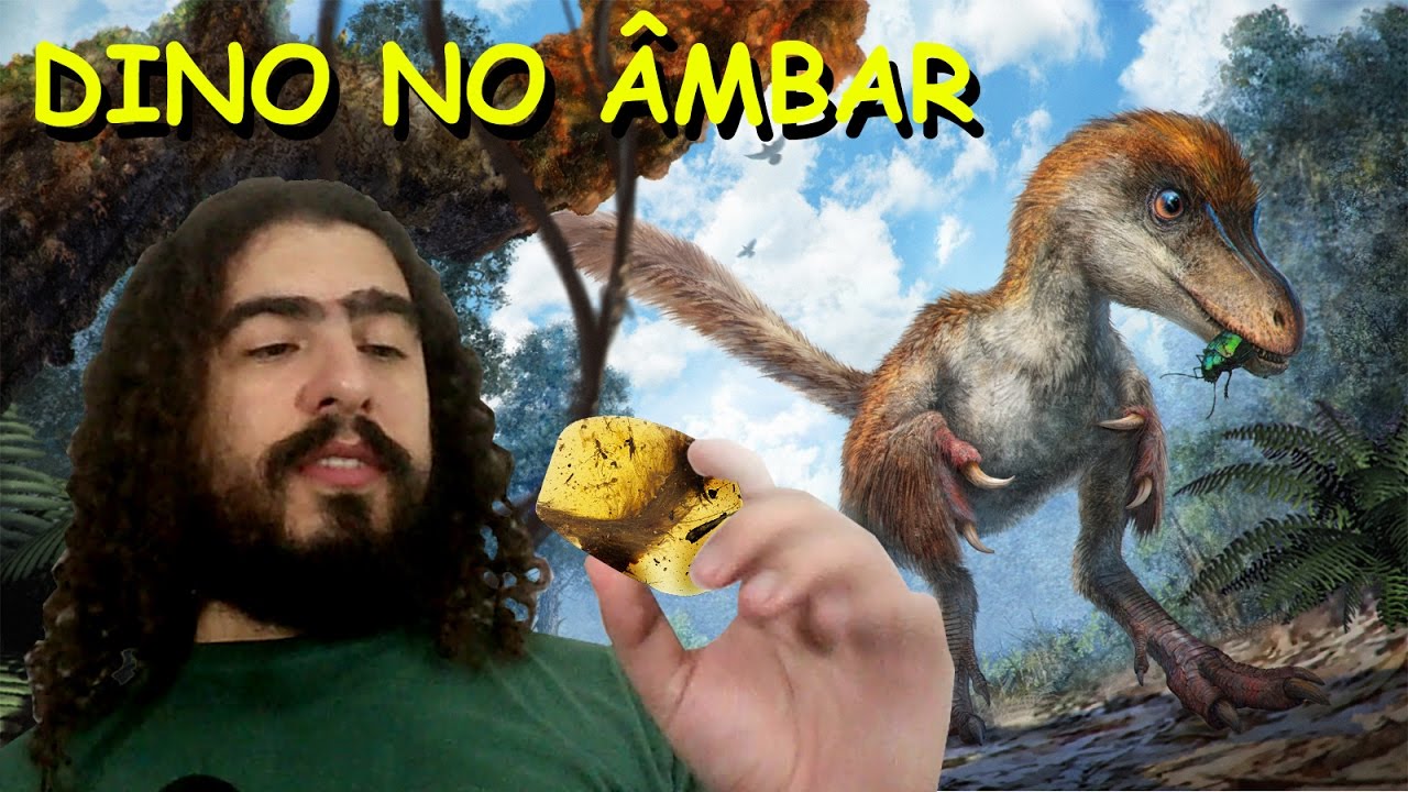 Dinossauro no âmbar (com penas) (#Pirula 190)