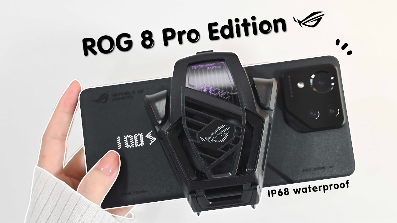 🍬The Best Gaming Phone 🎮 ROG 8 Pro Edition 🌌 24GB Ram💫1TB |  aesthetic unboxing📦Genshin | Games