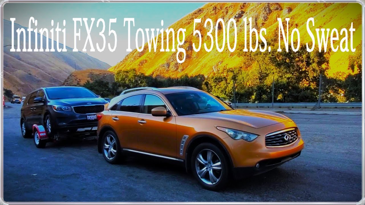 Infiniti FX35 Буксировка 5300 фунтов.