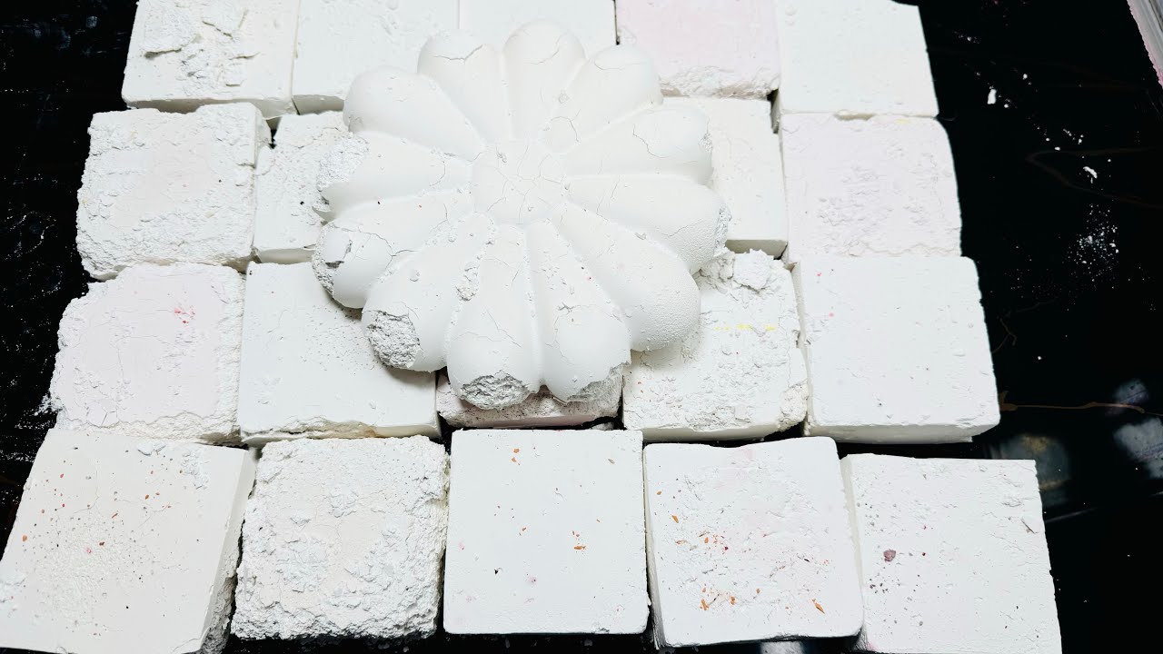 Soft Dusty Gym Chalk Block Crushing || Crispy Powdery Chalk Crush