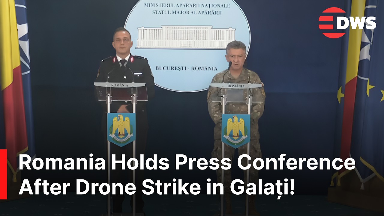 FULL BRIEFING: Romania's Defence Ministry Holds Newser After Drone Hits Eastern City, Galați | AH1Z