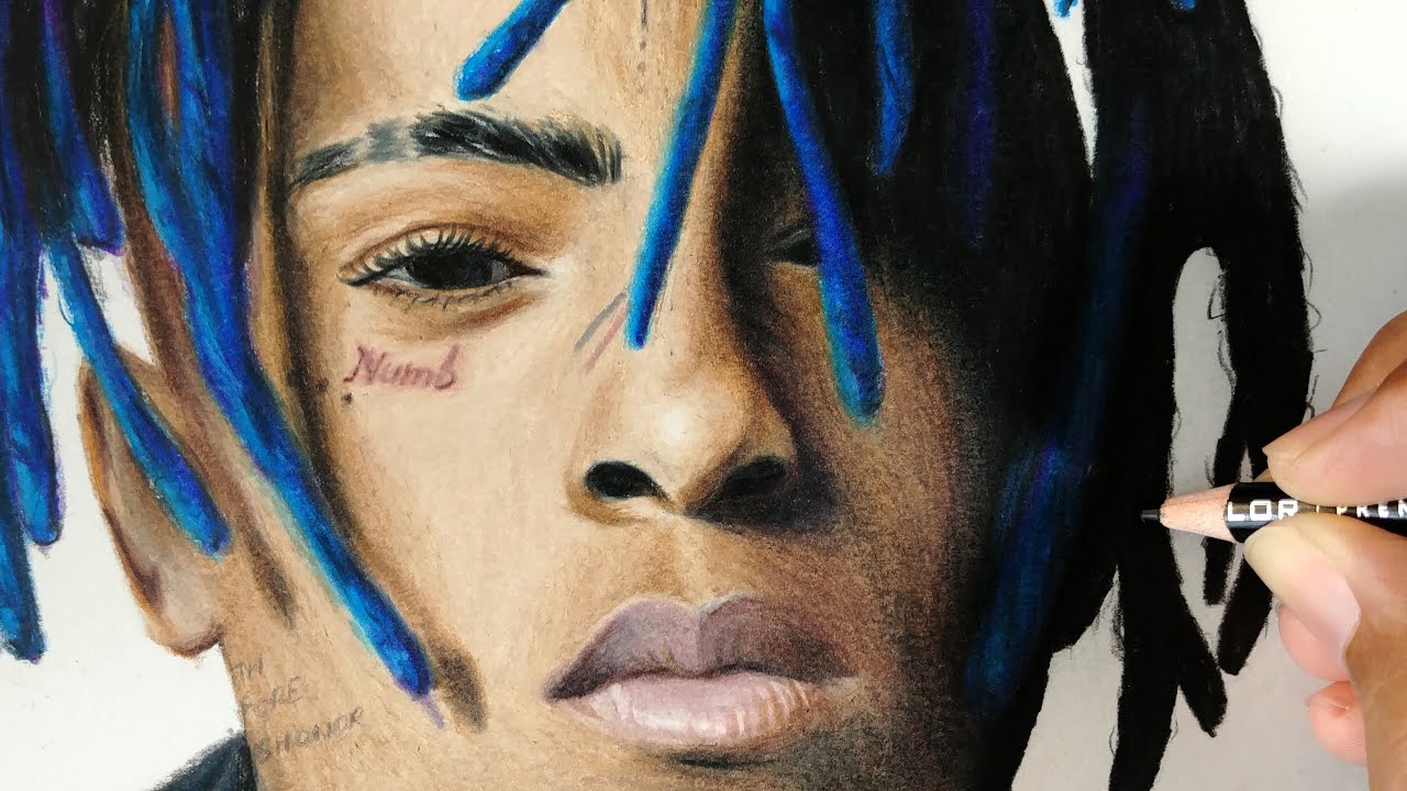 XXXTENTACION DRAWING COLOR PENCILS - MARCUS ART