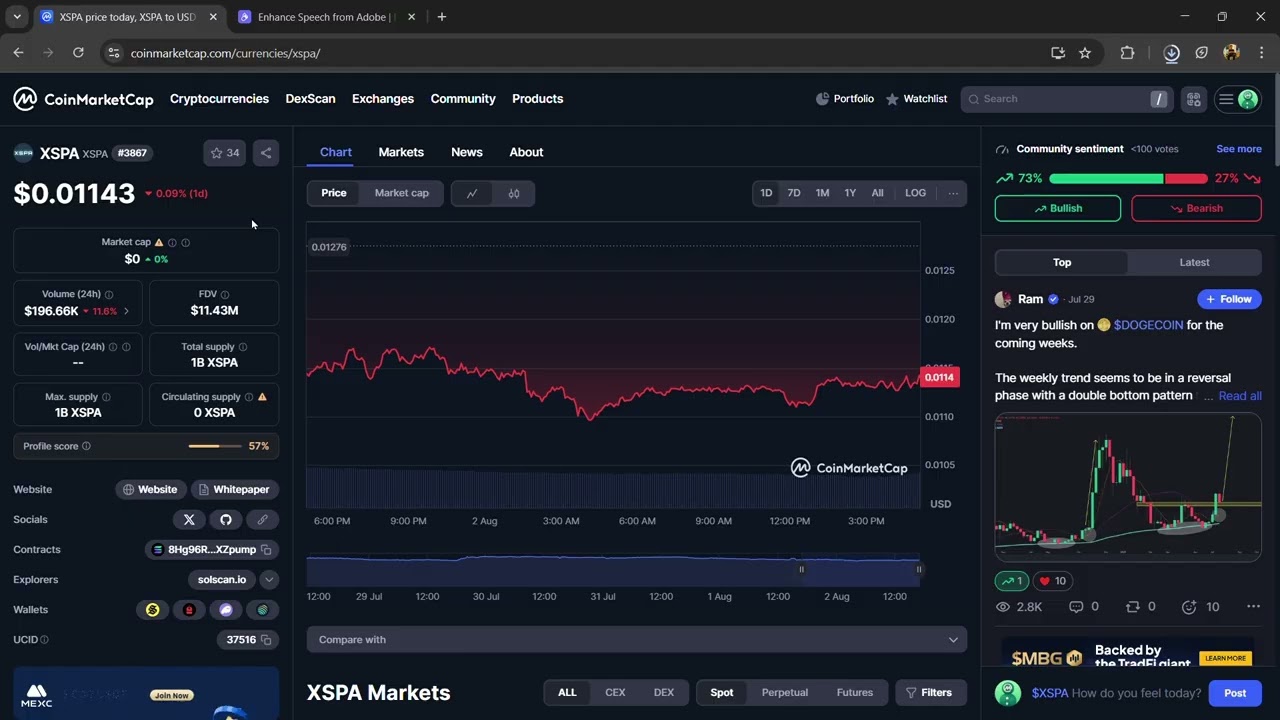 What is XSPA ($XSPA) Token Coin | Review About $XSPA Token