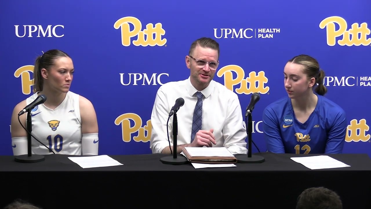 Pitt Volleyball | Postgame vs Coppin State | Dan Fisher, Rachel Fairbanks, Emmy Klika