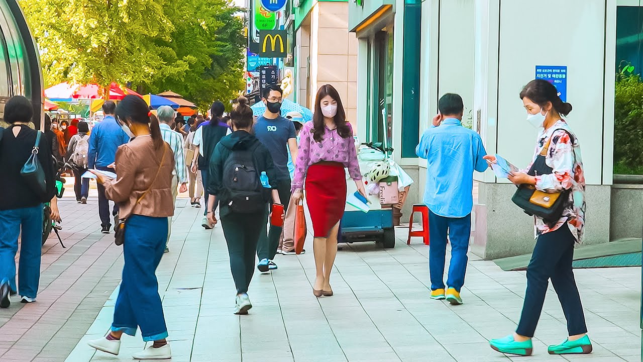 [4K HDR] 일산 정발산역 마두역 중앙로 거리 | 서울에서 가까운 일산 전원 주택 단지 정발마을 | 걷기 여행 a walking tour_🎧Stereo_ASMR