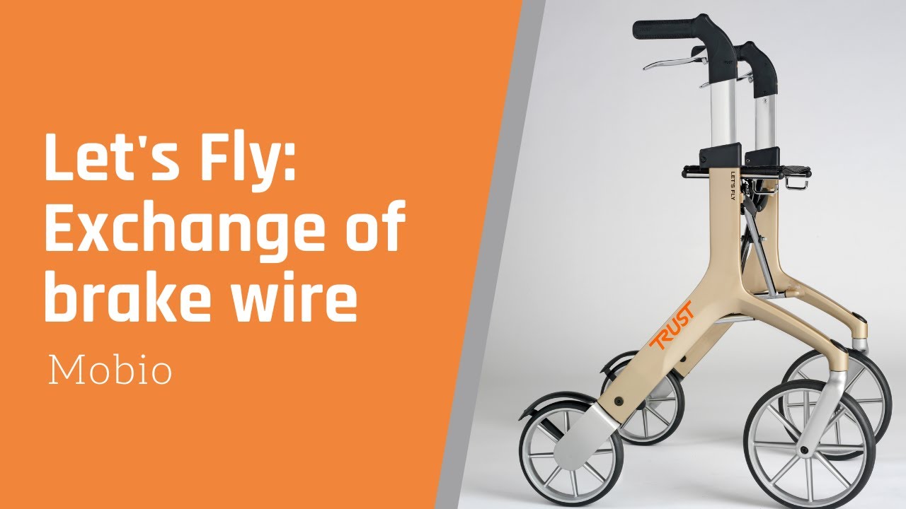 How-to exchange brake wire for the Let's Fly walker