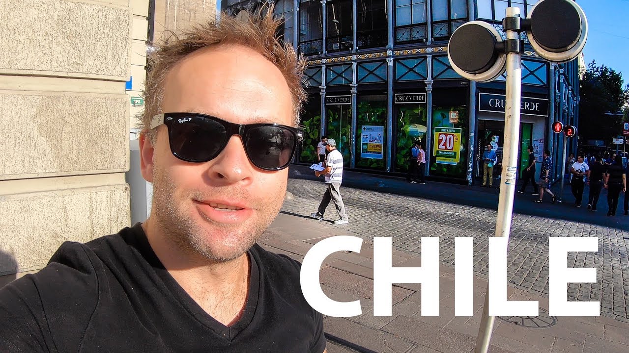 Ulice Santiago, Chile 4k