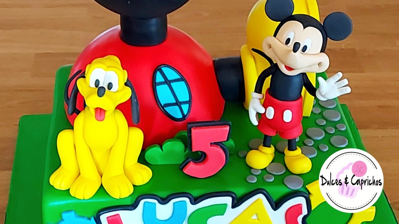 Como Hacer A Mickey Mouse En Fondant  (Muy Facil)