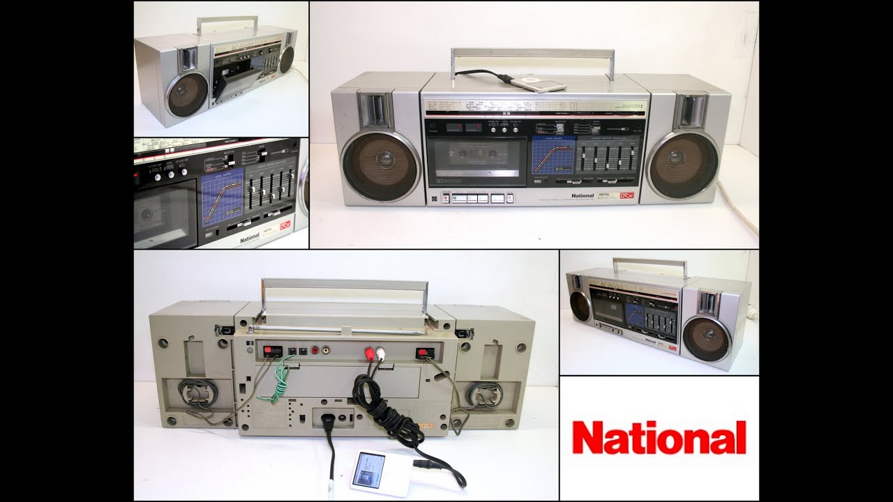 Vintage NATIONAL RX-C46 4 Band Radio Cassette Boombox