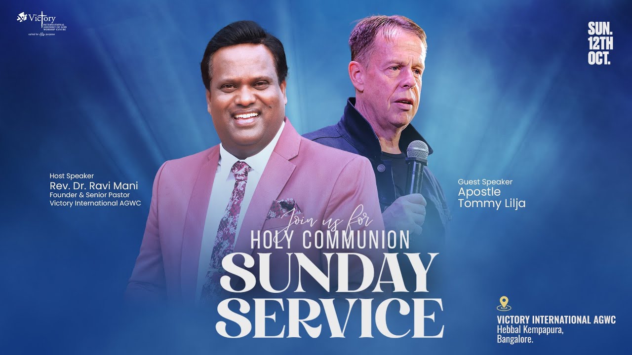 🔴 🅻🅸🆅🅴  12th Oct 2025 | Holy Communion Sunday 1st Service |  Rev. Dr. Ravi Mani