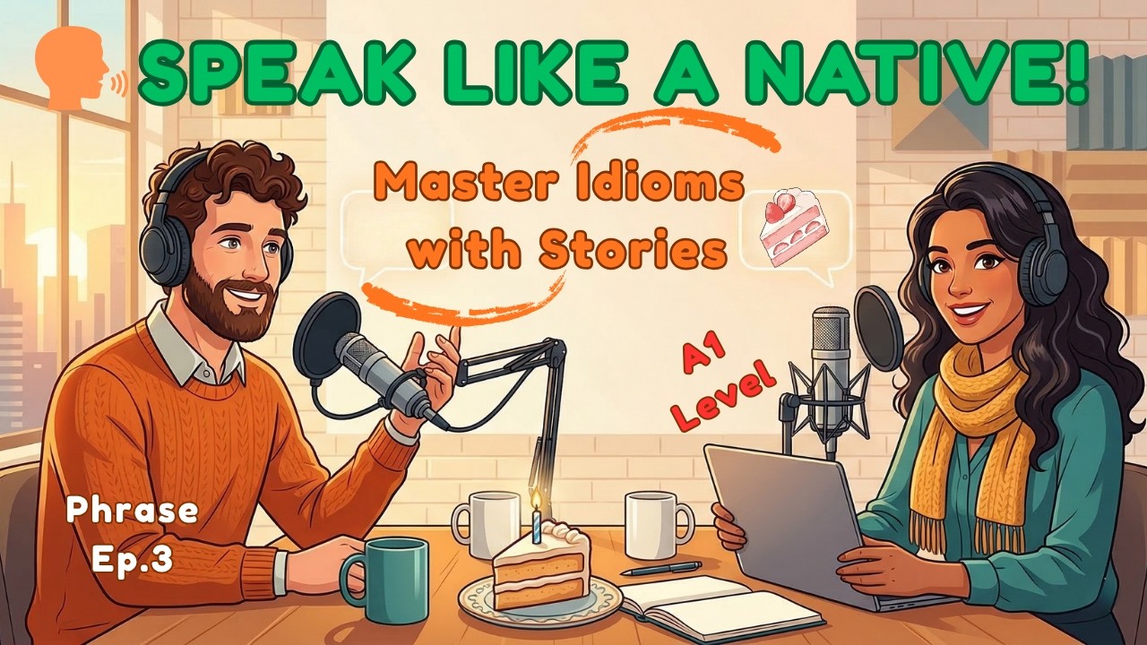 Piece of Cake! | English Conversation Practice & Listening through Story | Daily Vocabulary & Idioms
