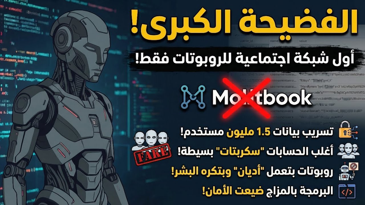 الفضيحة الكبرأول شبكة اجتماعية للروبوتات فقط  القصة الحقيقية لي Motbook  Motbook  #Ai #AGI#
