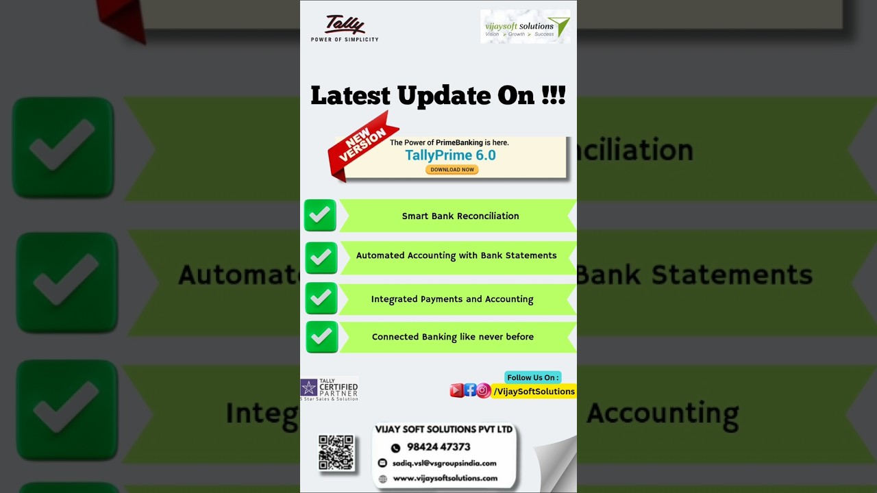Exploring Tally Prime 6.0 LIVE : New Features and Updates #2025 #shorts #tallyprime