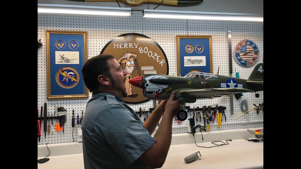 Durafly P-40 1100mm flight video