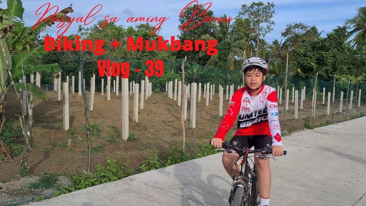 Pasyal sa aming Bario + Biking and Mukbang Vlog-39