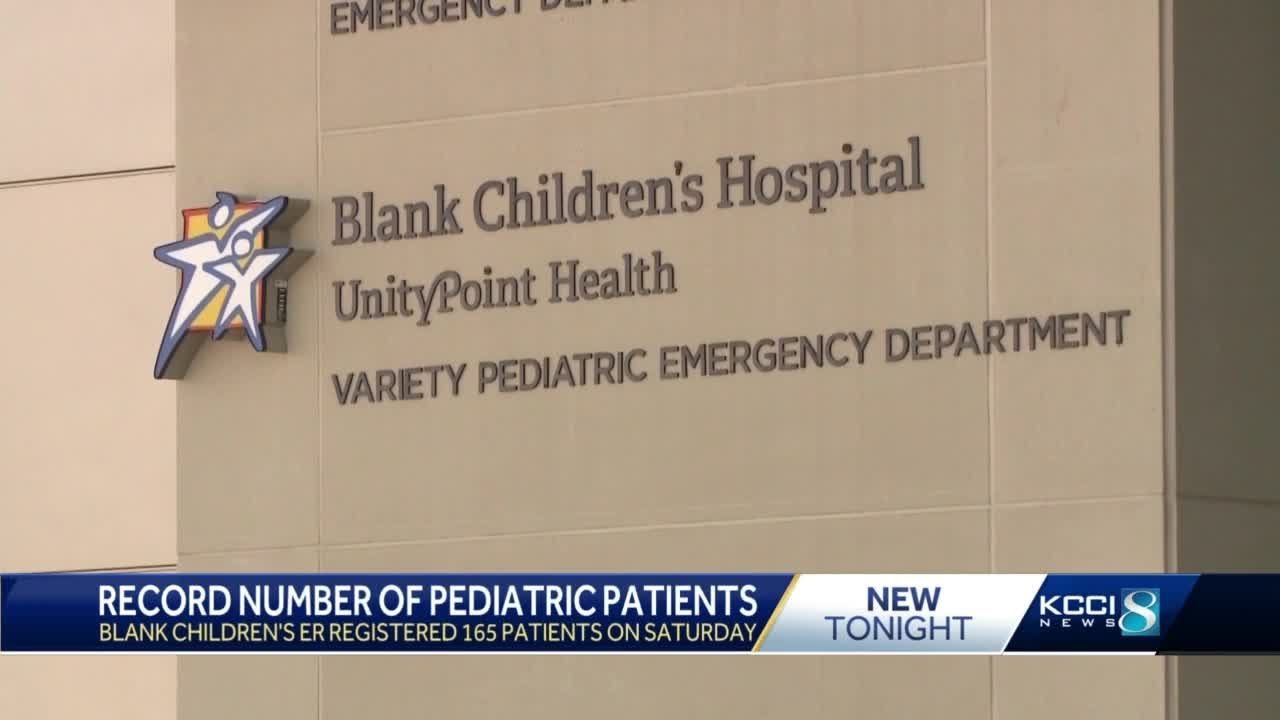 Record number of pediatric patients registered at Blank Children&rsquo;s hospital Emergency Room