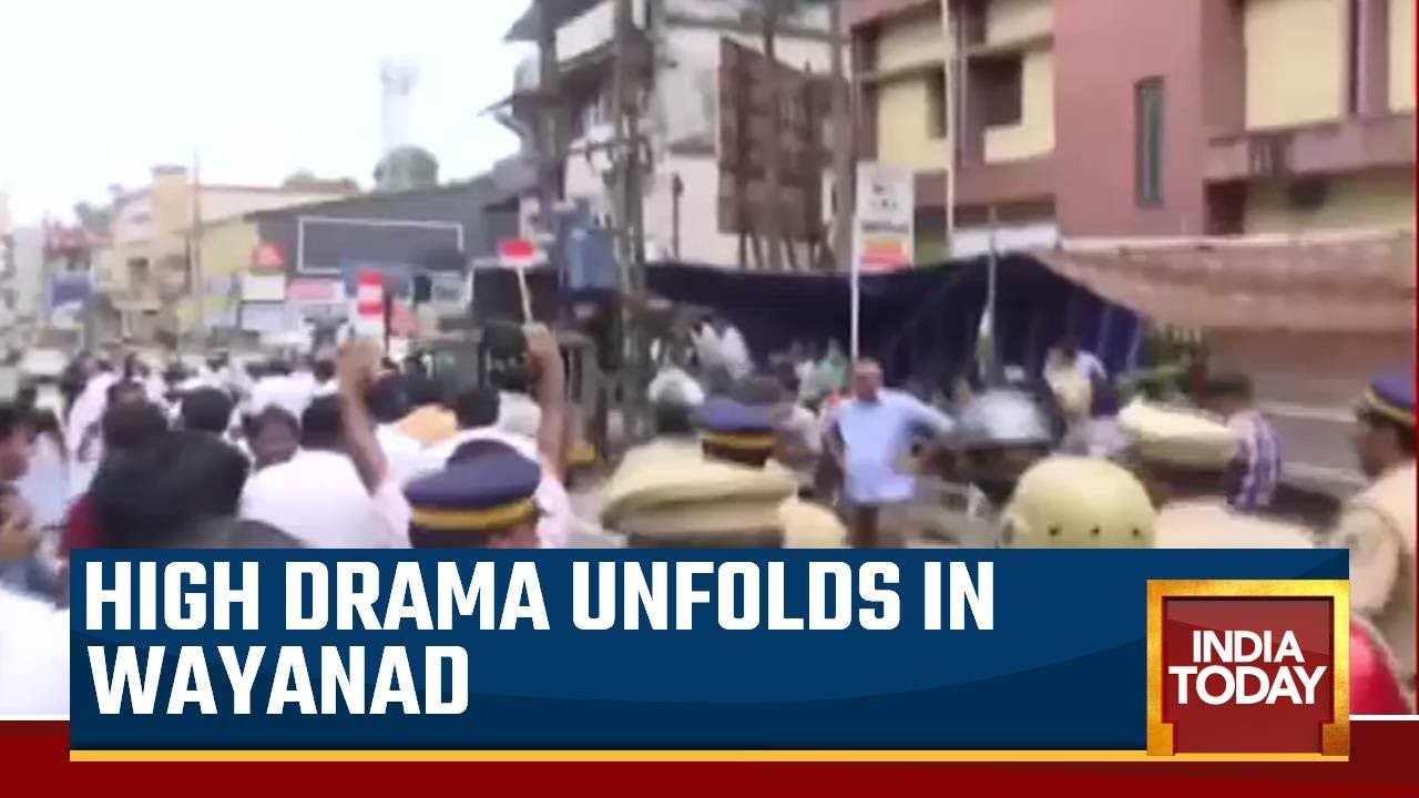 Watch Visuals: Congress Holds Protest In Wayanad Over Disqualification Of Rahul Gandhi