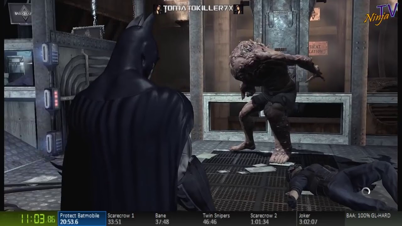 Batman: Arkham Asylum 100% - Glitchless Speedrun-Hard- PB (2:49:19)