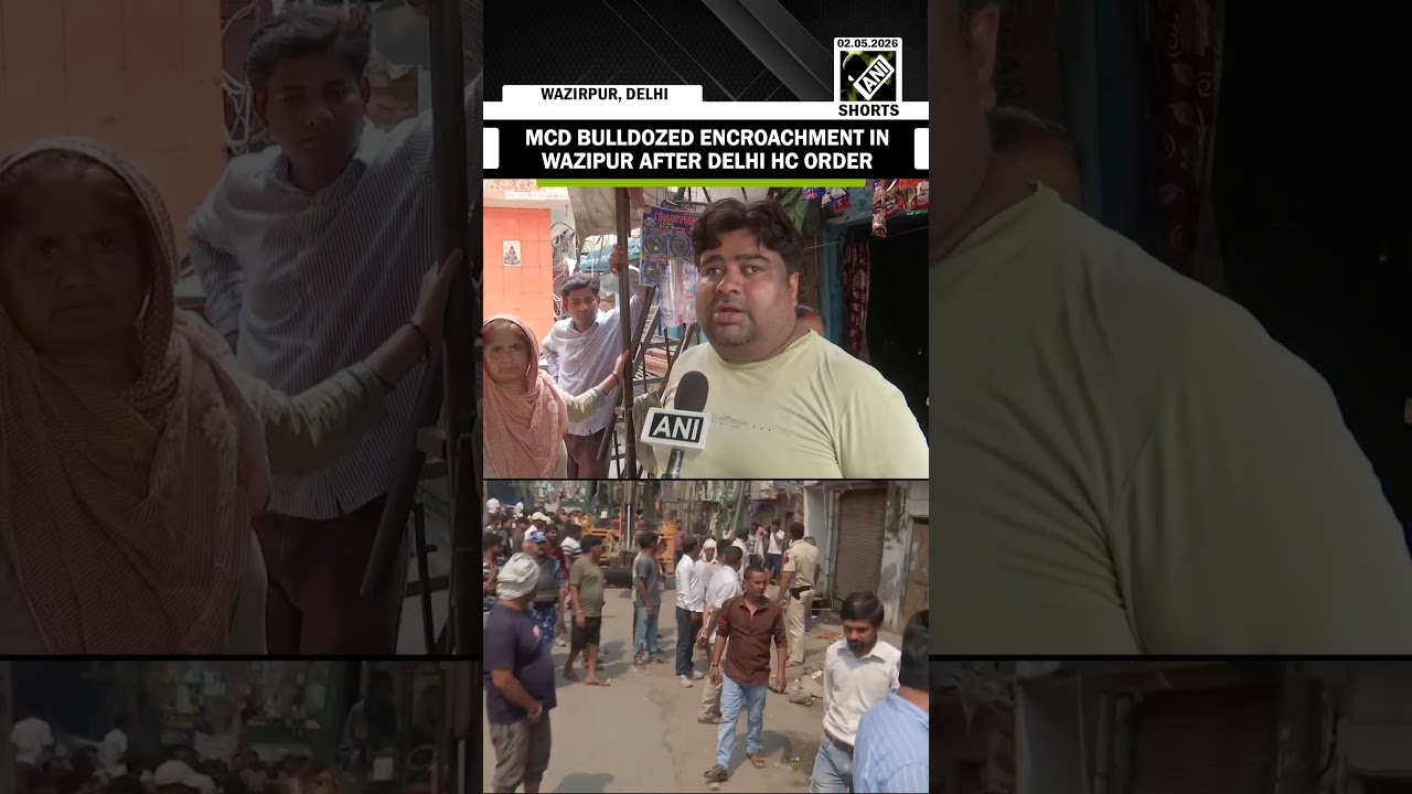 MCD carried out demolition drive on encroachment in Wazirpur Industrial Area after Delhi HC order