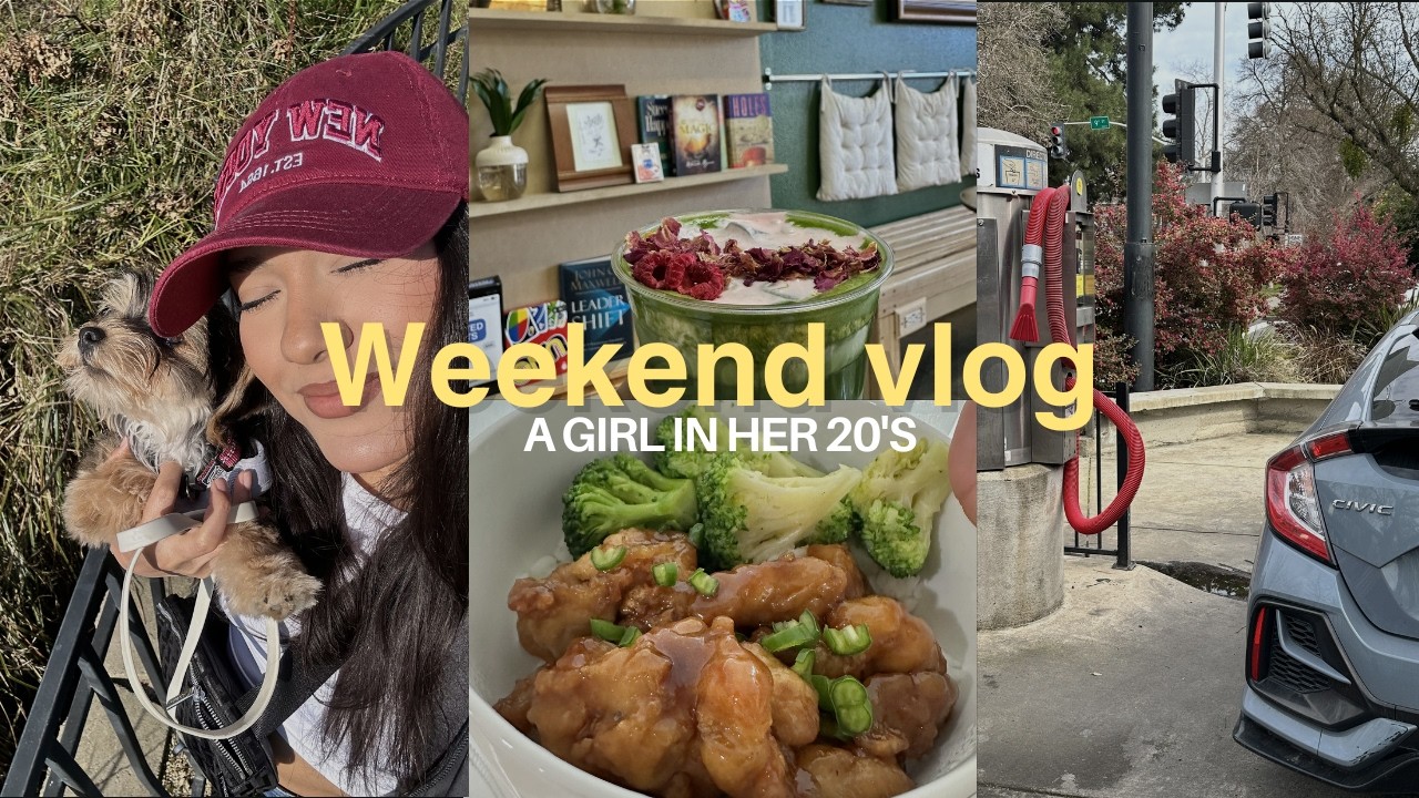 A girl in her 20's | New book, Car refresh, new Coffee shop, Puppy vaccines, closet declutter + MORE