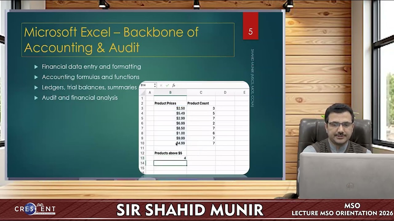 MSO SIR SHAHID MUNIR ORIENTATION 2026